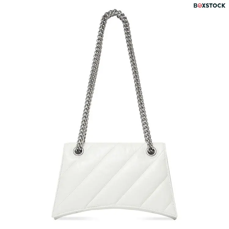 Balenciaga Small Crush Chain Bag 'Optic White' Fall/Winter 2022