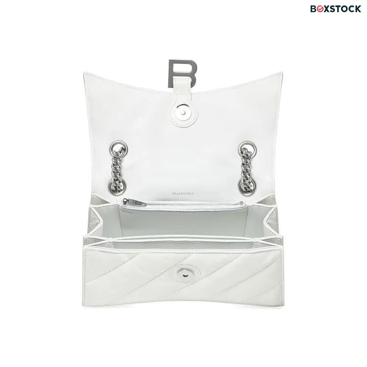 Balenciaga Small Crush Chain Bag 'Optic White' Fall/Winter 2022