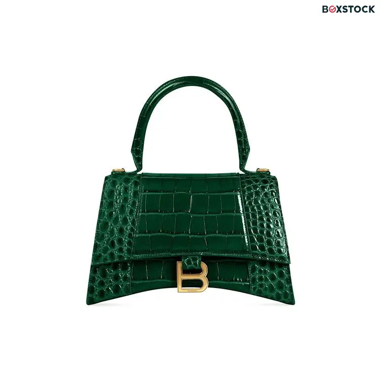Balenciaga Small Hourlgass Top Handle Bag 'Green'
