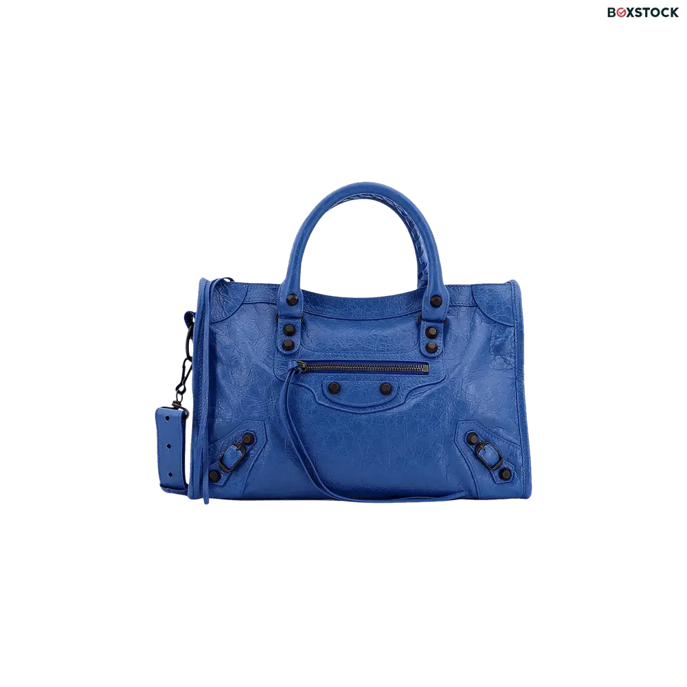 Balenciaga Small Le City Shoulder Bag 'Denim Blue'