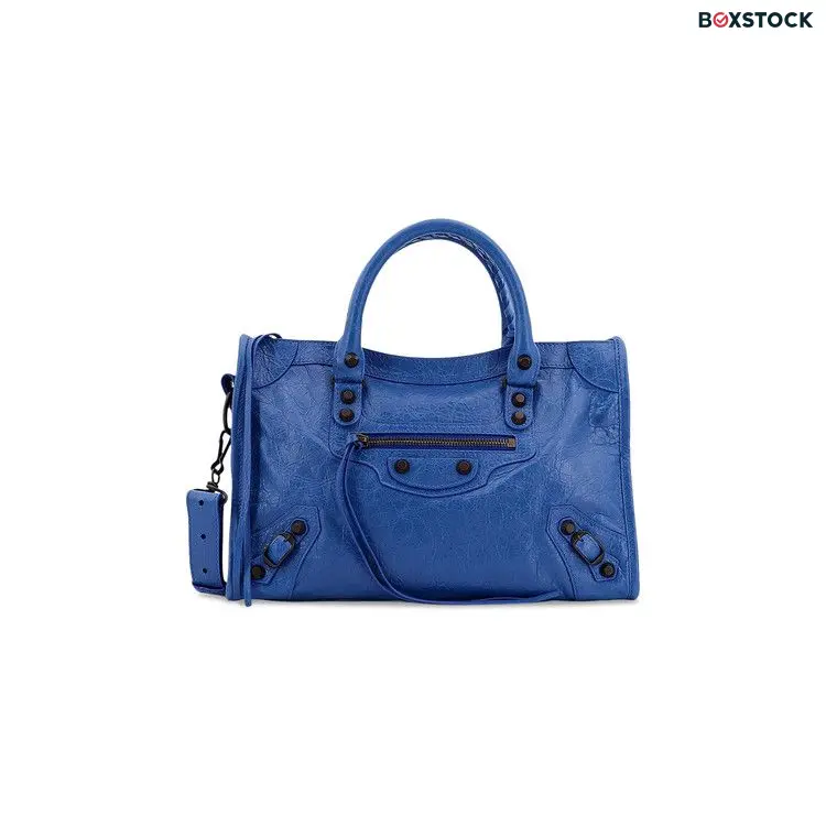 Balenciaga Small Le City Shoulder Bag 'Denim Blue'