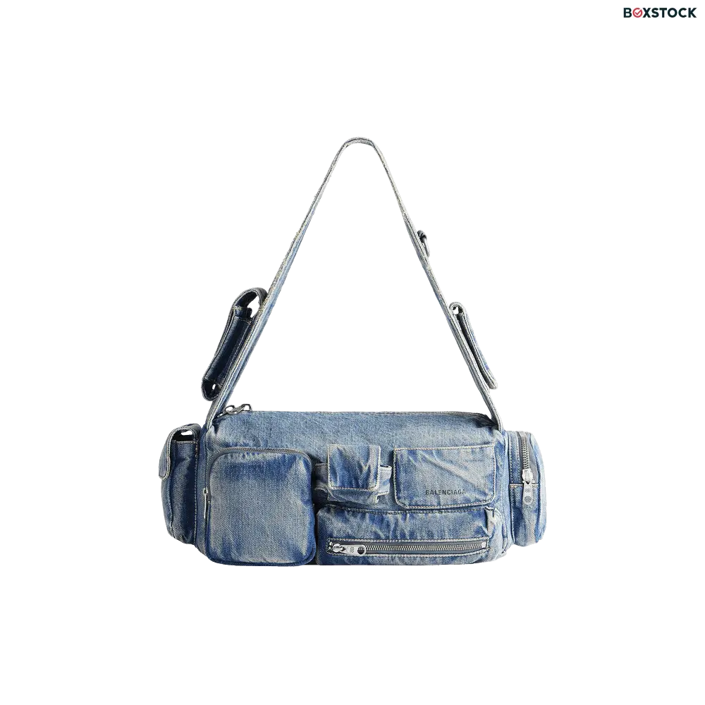 Balenciaga Superbus Sling Bag 'Vintage Blue' Spring/Summer 2024
