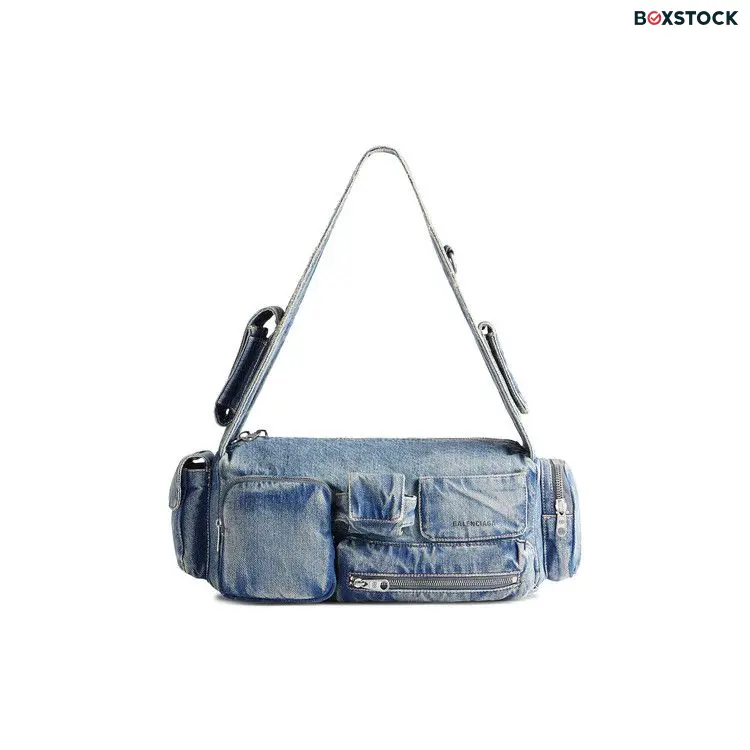 Balenciaga Superbus Sling Bag 'Vintage Blue' Spring/Summer 2024