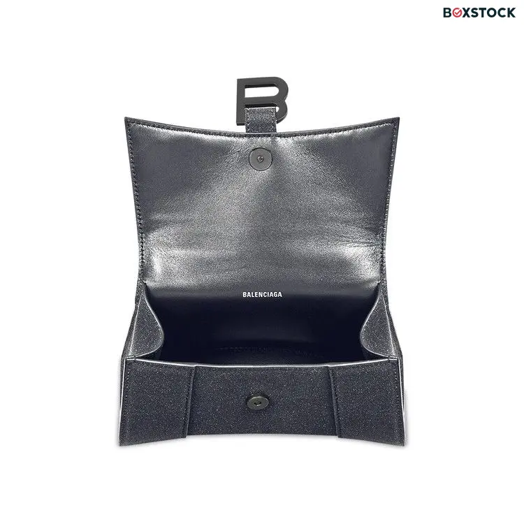 Balenciaga XS Hourglass Glitter Bag 'Black' Spring/Summer 2022