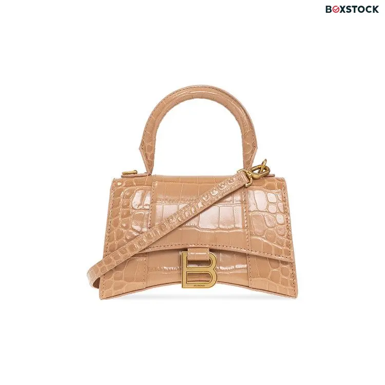 Balenciaga XS Hourglass Shoulder Bag 'Nude/Beige' Cream Spring/Summer 2022