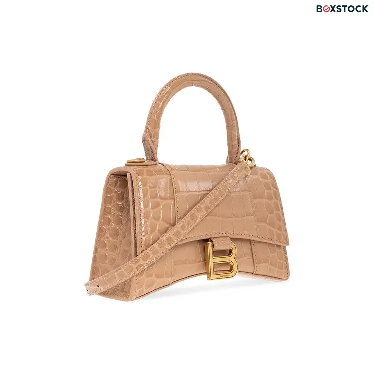 Balenciaga XS Hourglass Shoulder Bag 'Nude/Beige' Cream Spring/Summer 2022