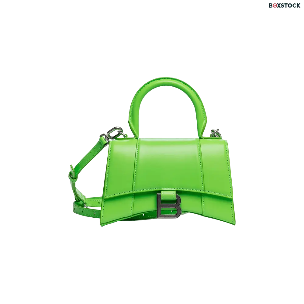 Balenciaga XS Hourglass Top Handle Bag 'Acid Green' Fall/Winter 2022