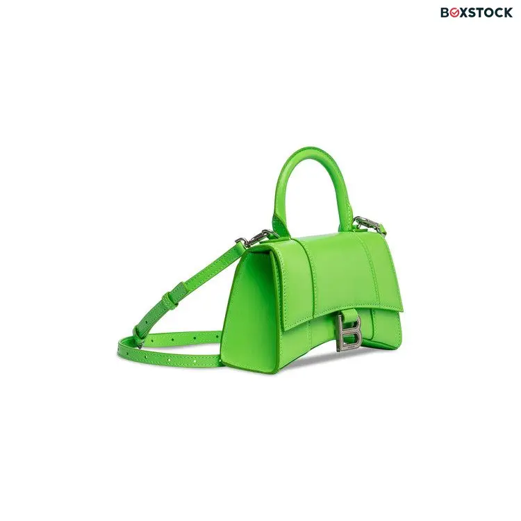 Balenciaga XS Hourglass Top Handle Bag 'Acid Green' Fall/Winter 2022