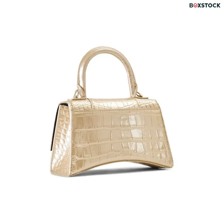 Balenciaga XS Hourglass Top Handle Bag 'Light Gold' Fall/Winter 2022