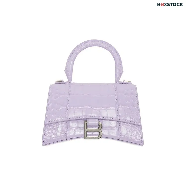 Balenciaga XS Hourglass Top Handle Bag 'Lilac' Purple Spring/Summer 2021