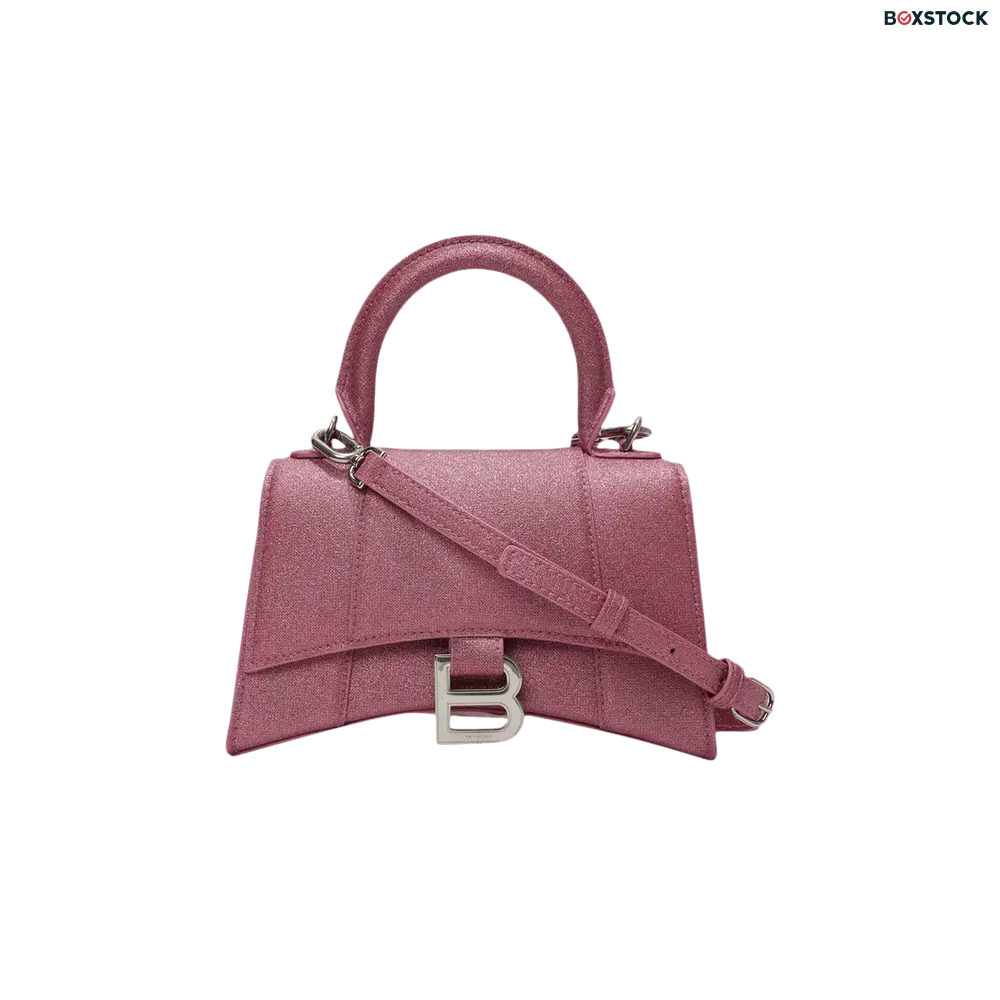 Balenciaga XS Hourglass Top Handle Bag 'Sweet Pink' Fall/Winter 2022