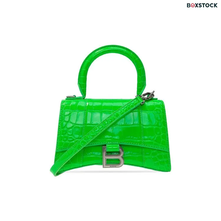 Balenciaga Xs Hourglass Top Handle 'Fluo Green' Spring/Summer 2021