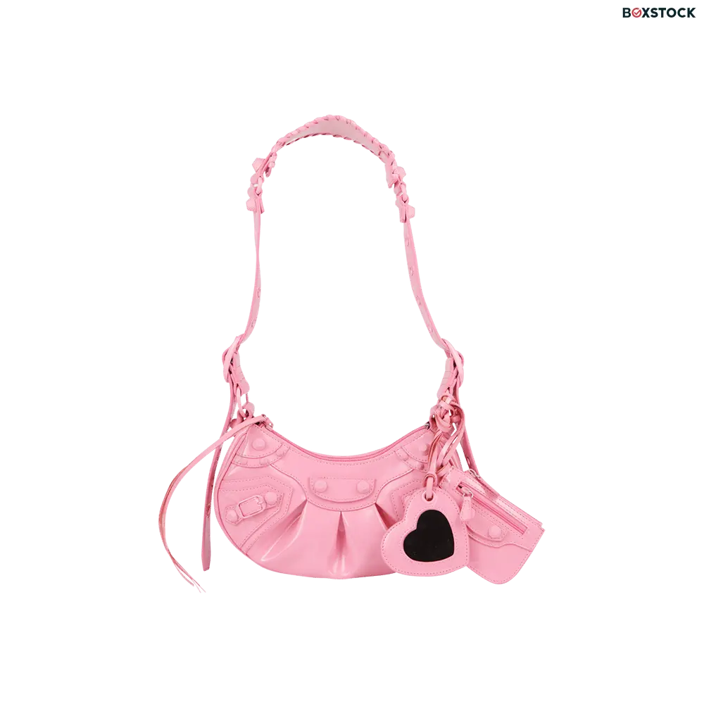Balenciaga XS Le Cagole Faux Leather Shoulder Bag 'Sweet Pink' Spring/Summer 2023