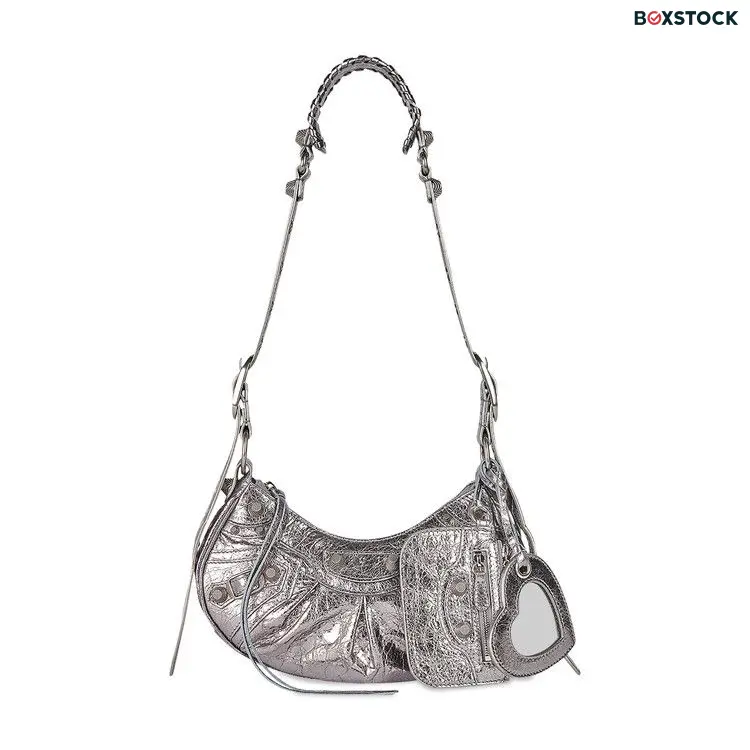 Balenciaga XS Le Cagole Shoulder Bag 'Silver' Fall/Winter 2022