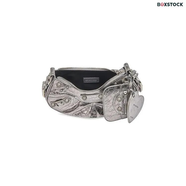 Balenciaga XS Le Cagole Shoulder Bag 'Silver' Fall/Winter 2022
