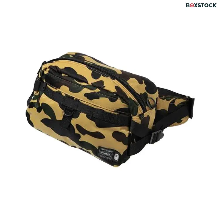 BAPE x Porter Yoshida 1st Camo Waist Bag 'Yellow' Fall/Winter 2021
