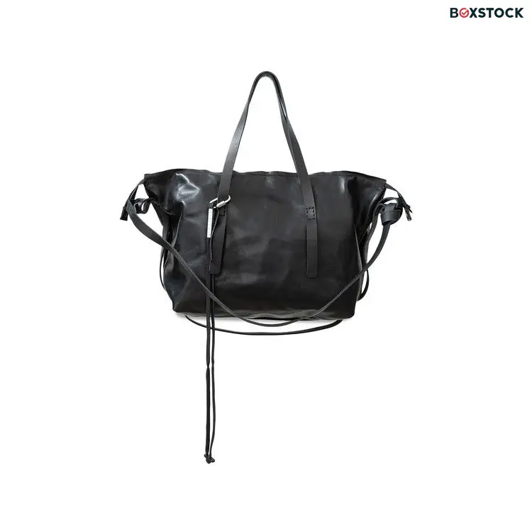 Boris Bidjan Saberi 48H Horse Skin Weekender Shoulder Bag 'Black' Spring/Summer 2024
