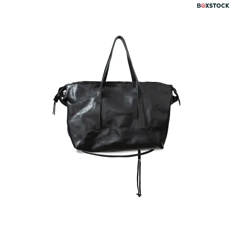 Boris Bidjan Saberi 48H Horse Skin Weekender Shoulder Bag 'Black' Spring/Summer 2024