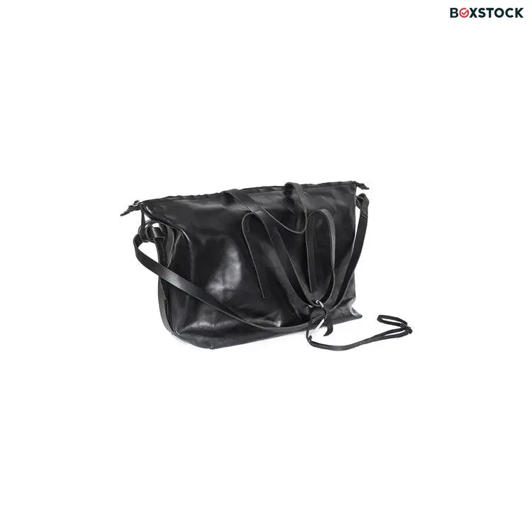 Boris Bidjan Saberi 48H Horse Skin Weekender Shoulder Bag 'Black' Spring/Summer 2024