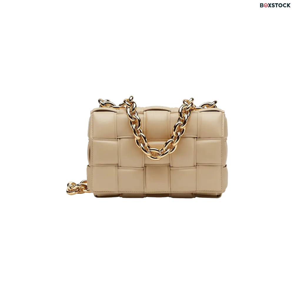 Bottega Veneta Chain Cassette Bag 'Porridge/Gold' Fall/Winter 2021