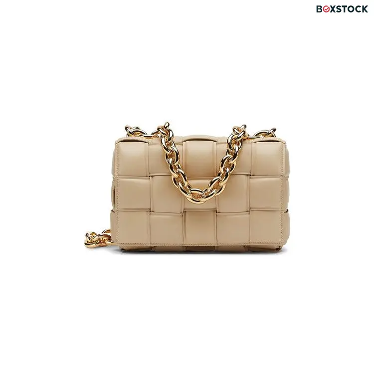 Bottega Veneta Chain Cassette Bag 'Porridge/Gold' Fall/Winter 2021