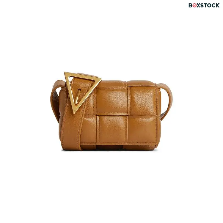 Bottega Veneta Padded Candy Cassette Shoulder Bag 'Camel/Gold' Fall/Winter 2022