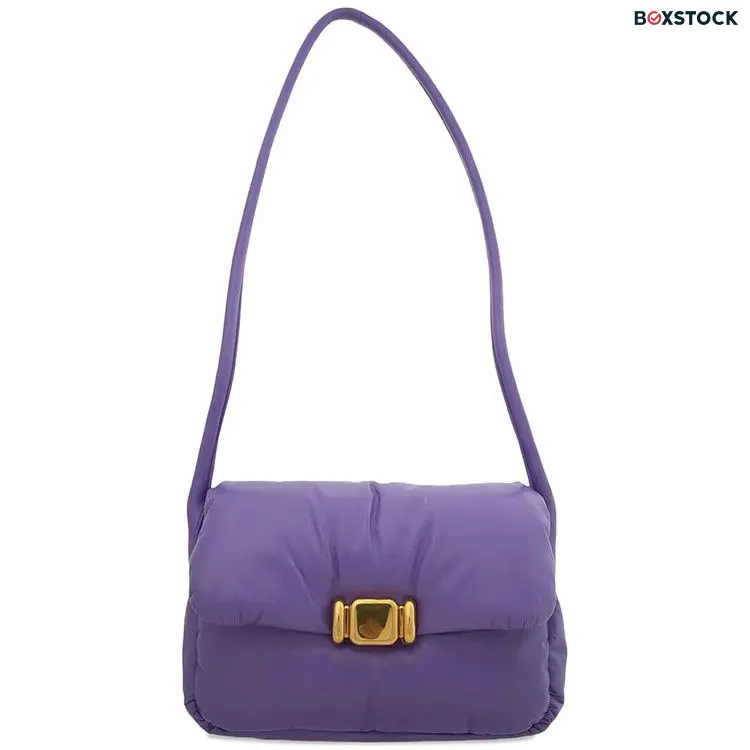 Bottega Veneta Pad Crossbody Bag 'Purple/Brass' Fall/Winter 2022