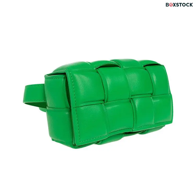 Bottega Veneta Padded Cassette Belt Bag 'Parakeet/Silver' Green Fall/Winter 2022