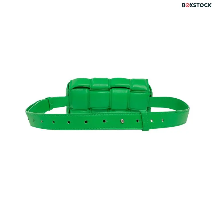 Bottega Veneta Padded Cassette Belt Bag 'Parakeet/Silver' Green Fall/Winter 2022