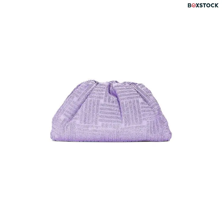 Bottega Veneta Pouch Clutch 'Wisteria/Silver' Purple Fall/Winter 2022
