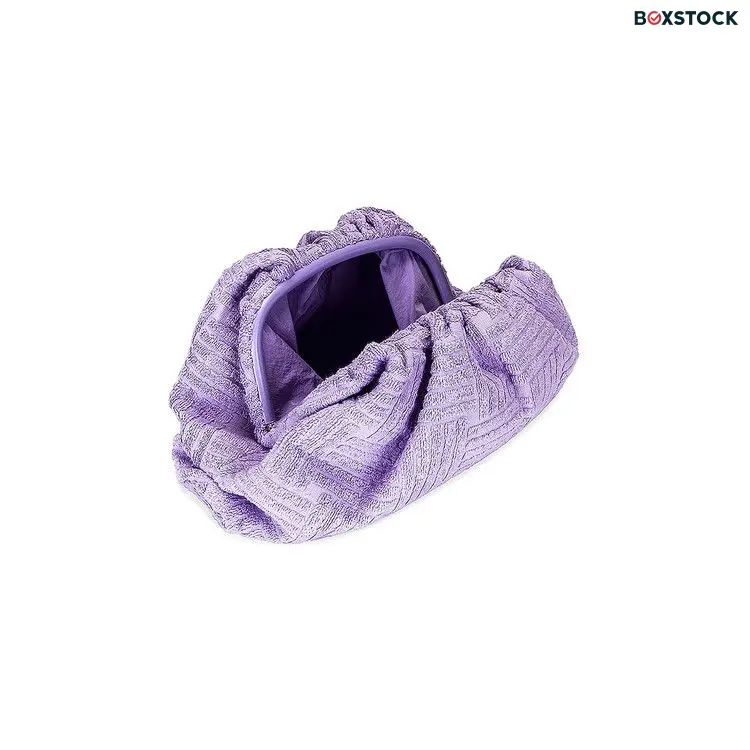 Bottega Veneta Pouch Clutch 'Wisteria/Silver' Purple Fall/Winter 2022