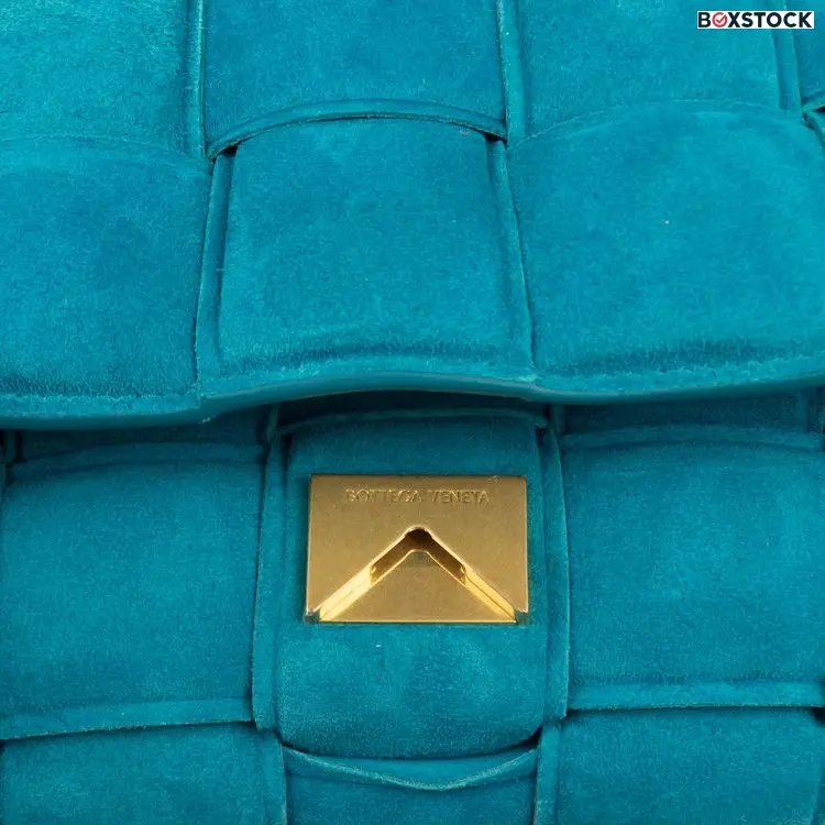 Bottega Veneta Shoulder Bag 'Blaster/Gold' Blue Fall/Winter 2021