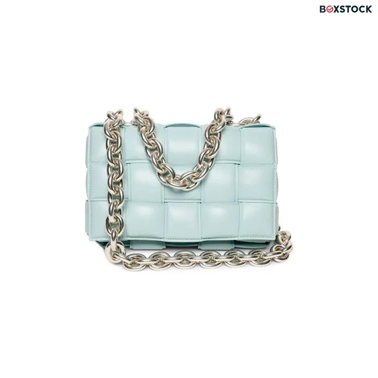 Bottega Veneta The Chain Cassette Bag 'Spearmint/Silver' Grey Spring/Summer 2021