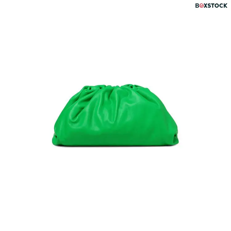 Bottega Veneta The Pouch Large Clutch 'Parakeet/Silver' Green Fall/Winter 2021