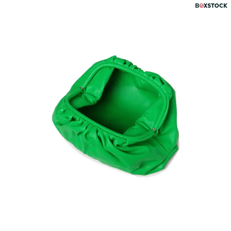 Bottega Veneta The Pouch Large Clutch 'Parakeet/Silver' Green Fall/Winter 2021