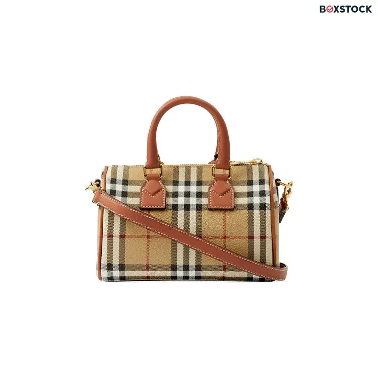 Burberry Check Bowling Bag 'Archive Beige/Briar Brown' Multi-Color Fall/Winter 2024
