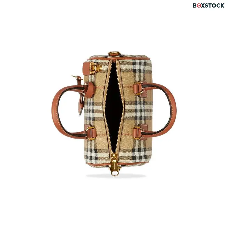 Burberry Check Bowling Bag 'Archive Beige/Briar Brown' Multi-Color Fall/Winter 2024
