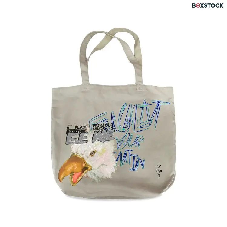 Cactus Jack by Travis Scott For Fragment Flames Tote 'White' Fall/Winter 2021