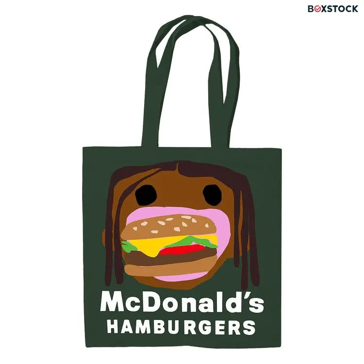 Cactus Jack by Travis Scott x Cactus Plant Flea Market Burger Mouth Tote 'Green' Fall/Winter 2020