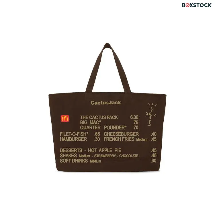 Cactus Jack by Travis Scott x McDonald's Menu Tote 'Brown' Fall/Winter 2020