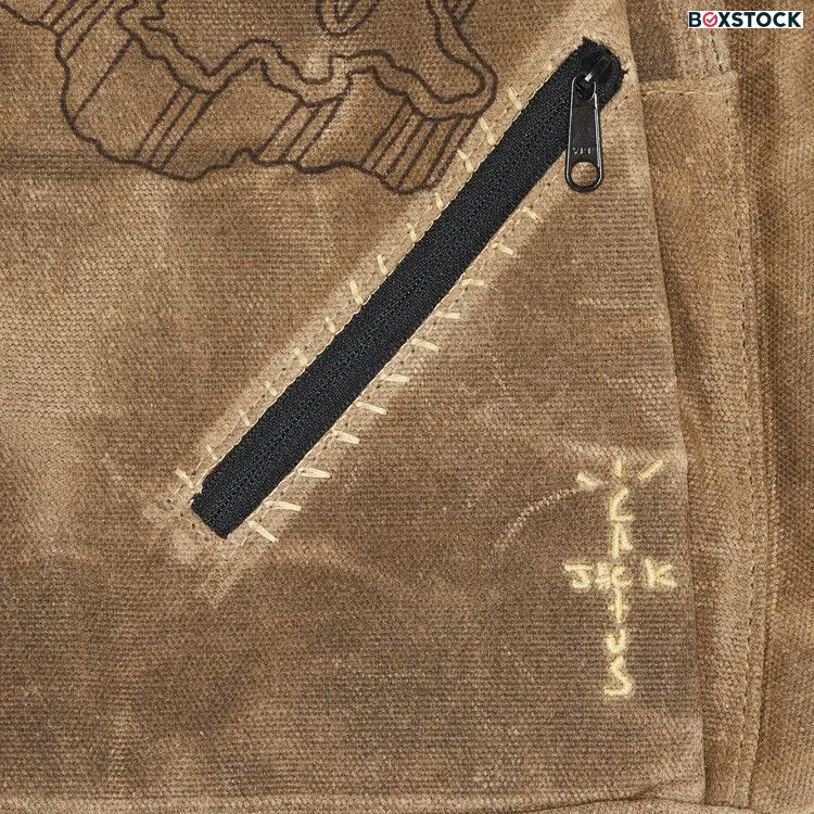 Cactus Jack by Travis Scott x Mitchell & Ness Grambling State University Backpack 'Brown' Spring/Summer 2024