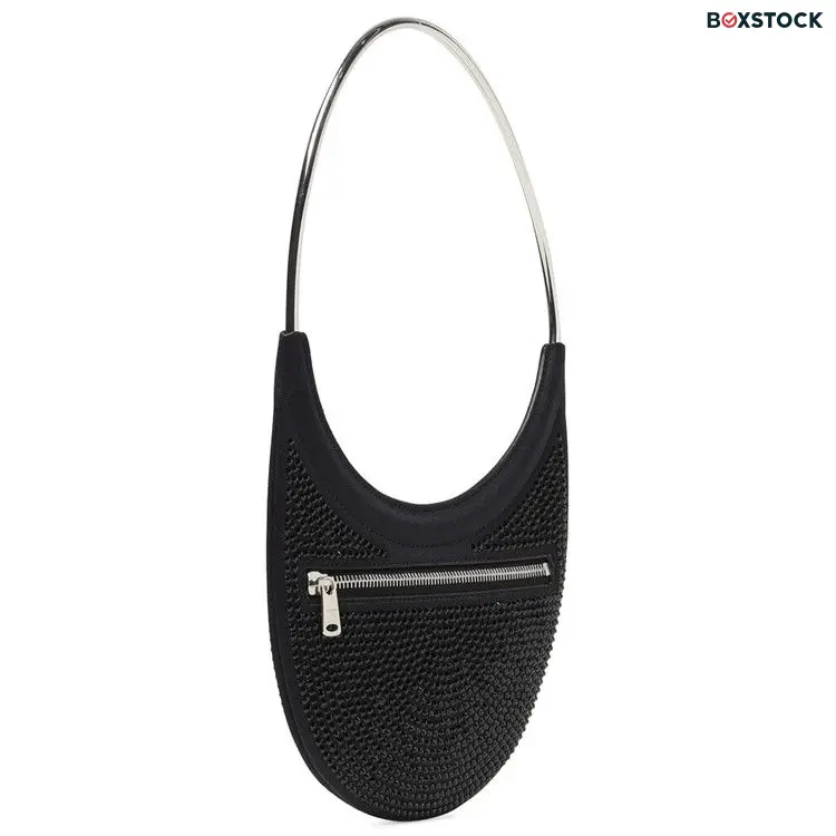 Coperni Crystal Embellished Ring Swipe Bag 'Black' Fall/Winter 2023