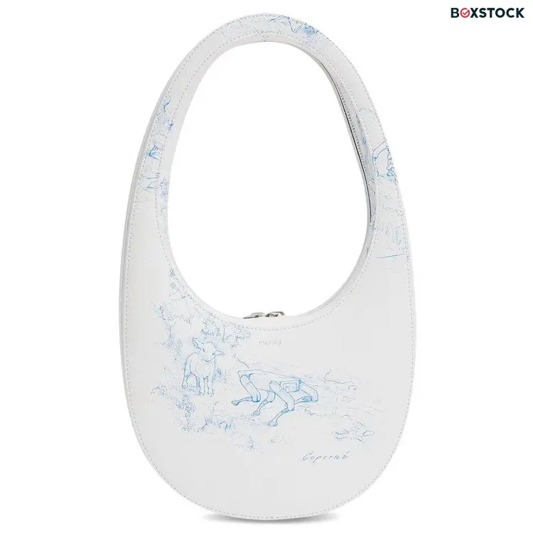 Coperni Toile De Jouy Printed Swipe Bag 'Blue/White' Fall/Winter 2023