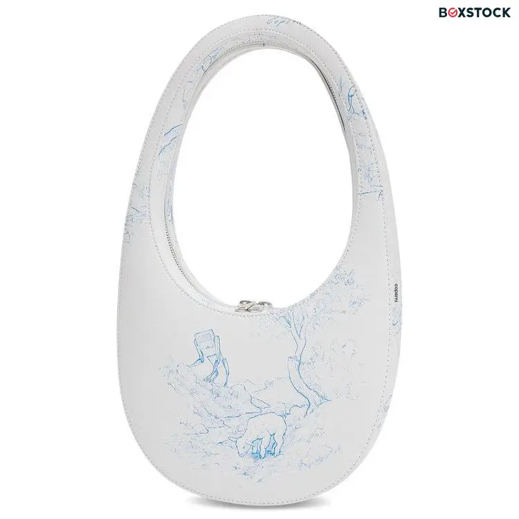 Coperni Toile De Jouy Printed Swipe Bag 'Blue/White' Fall/Winter 2023