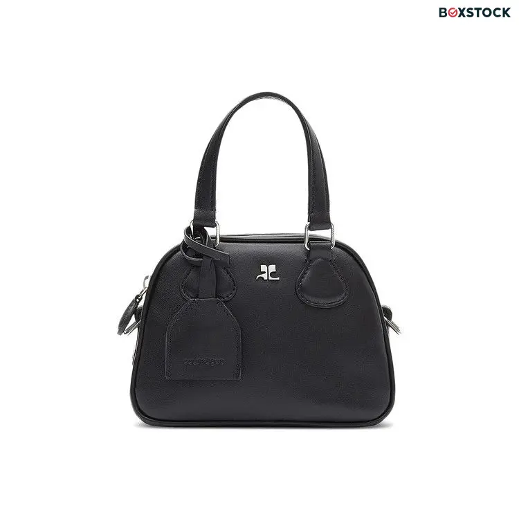 Courrèges AC Stud Leather Mini Bowling Bag 'Black' Fall/Winter 2024