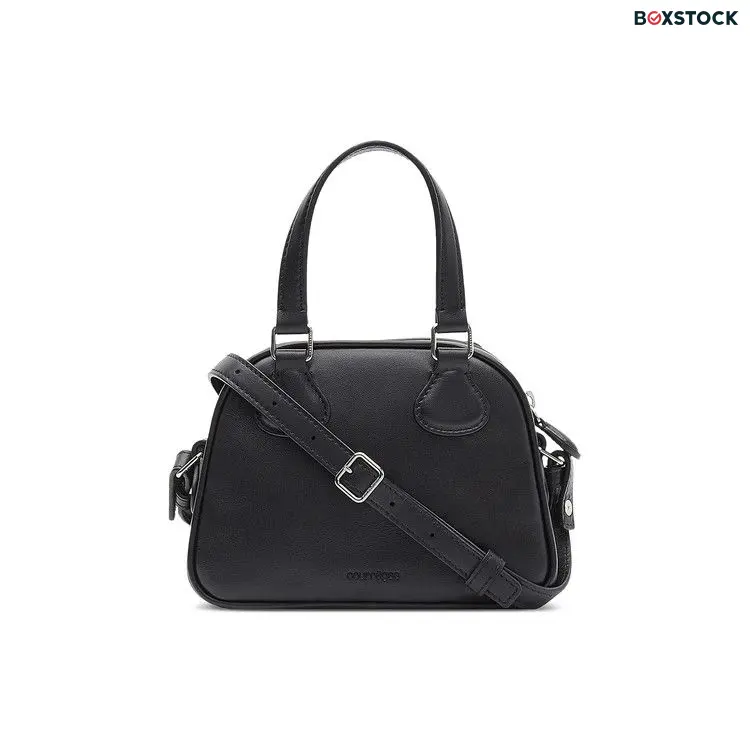 Courrèges AC Stud Leather Mini Bowling Bag 'Black' Fall/Winter 2024