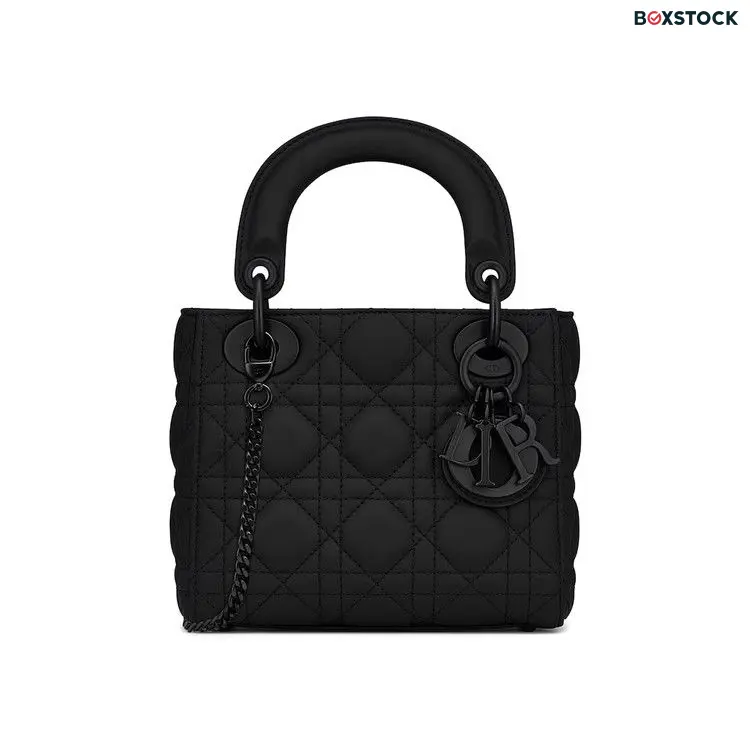 Dior Mini Lady Dior Bag 'Black Ultramatte'