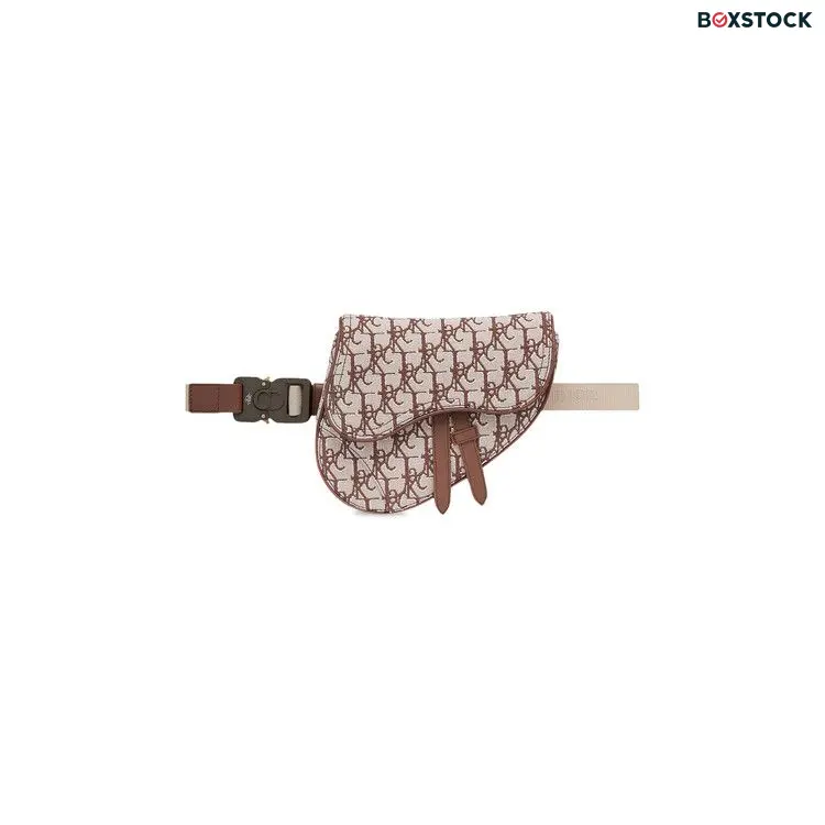 Dior x Cactus Jack Oblique Jacquard Mini Saddle Bag 'Coffee' Brown Spring/Summer 2022