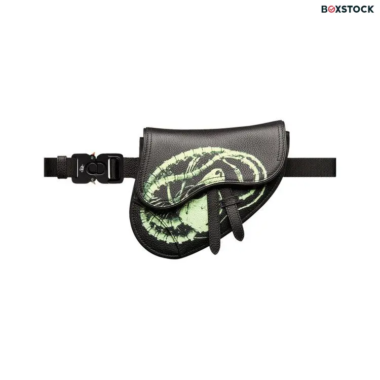 Dior x Cactus Jack Phosphorescent Motif Mini Saddle Bag 'Black' Spring/Summer 2022