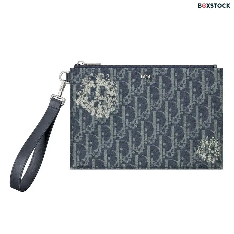 Dior x Denim Tears A5 Pouch 'Blue' Fall/Winter 2023